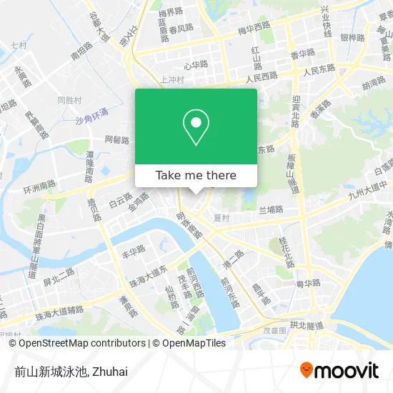 前山新城泳池 map