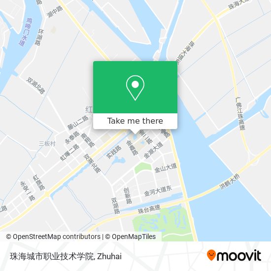 珠海城市职业技术学院 map