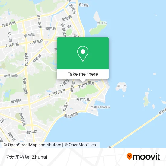 7天连酒店 map