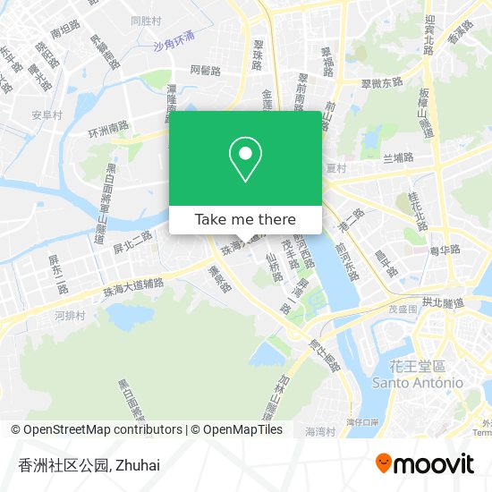 香洲社区公园 map