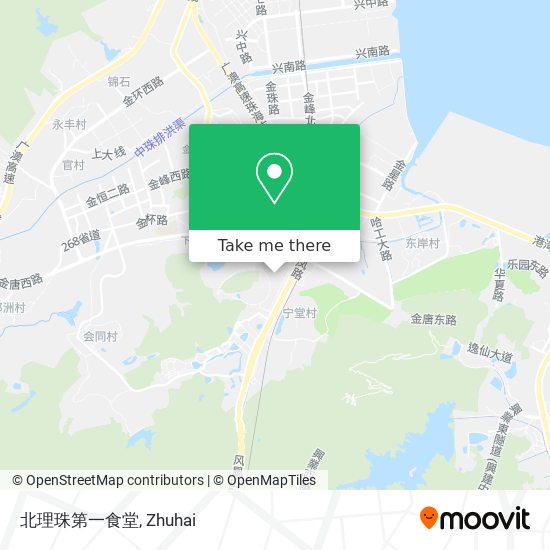 北理珠第一食堂 map