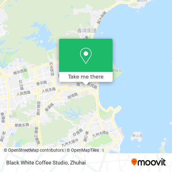 Black White Coffee Studio map