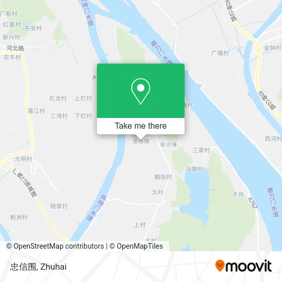 忠信围 map