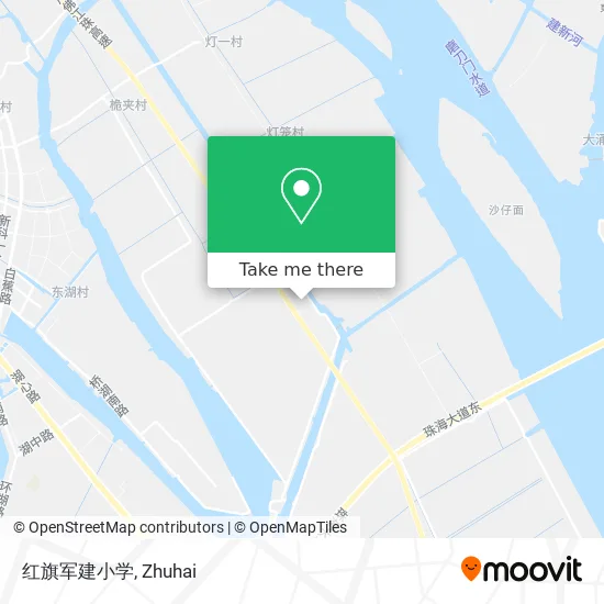 红旗军建小学 map