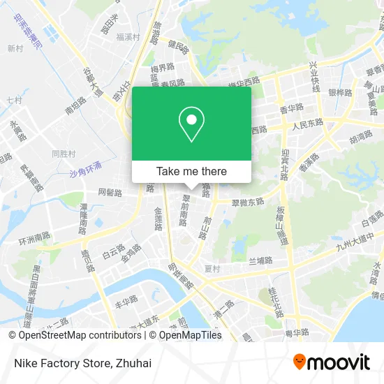 Nike Factory Store map