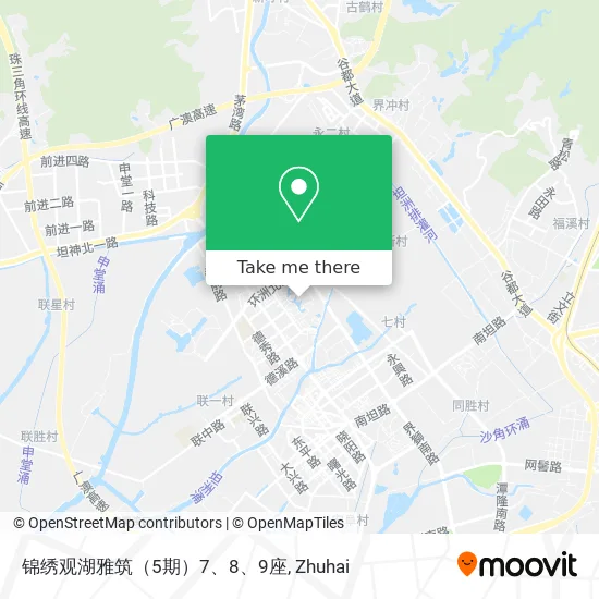 锦绣观湖雅筑（5期）7、8、9座 map