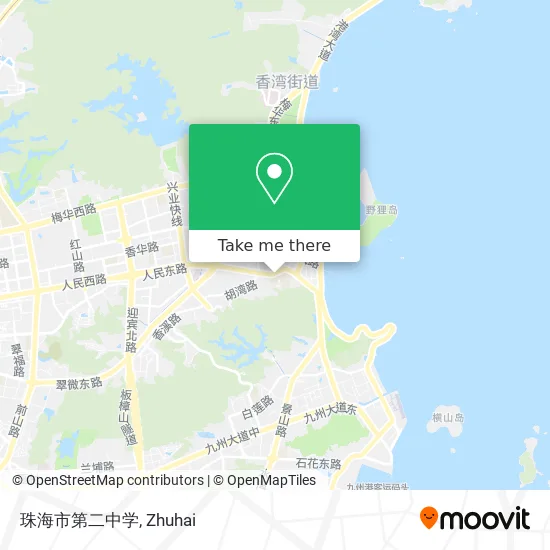 珠海市第二中学 map