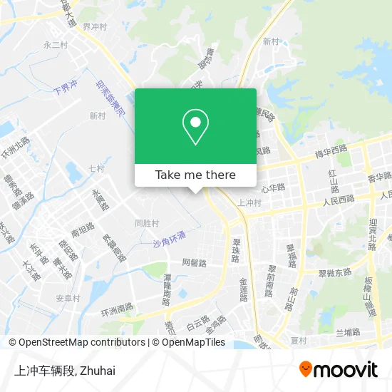 上冲车辆段 map
