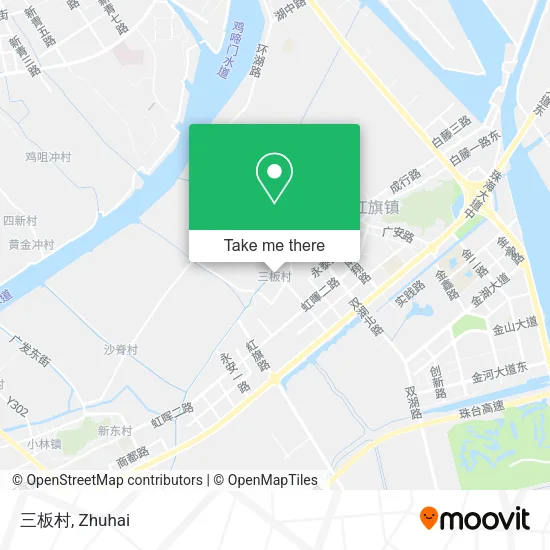 三板村 map