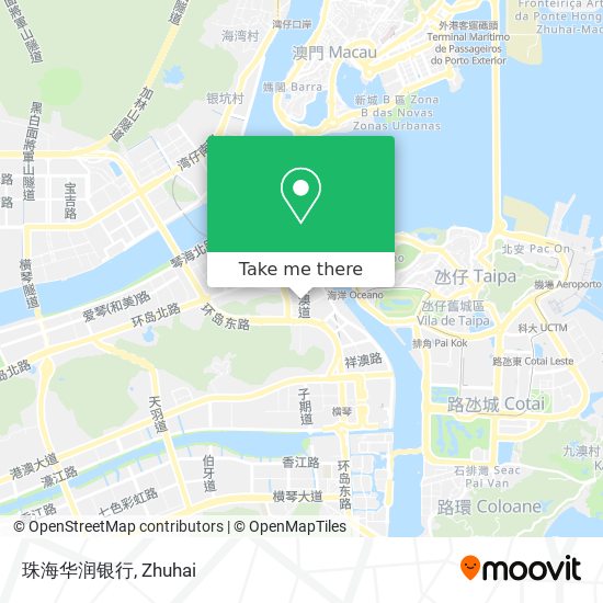 珠海华润银行 map