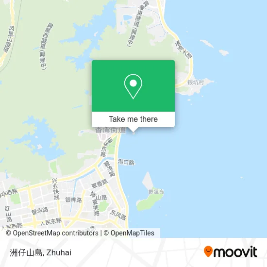 洲仔山島 map