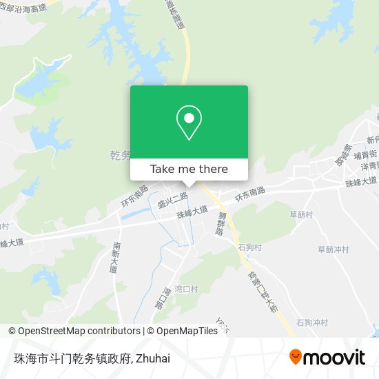珠海市斗门乾务镇政府 map