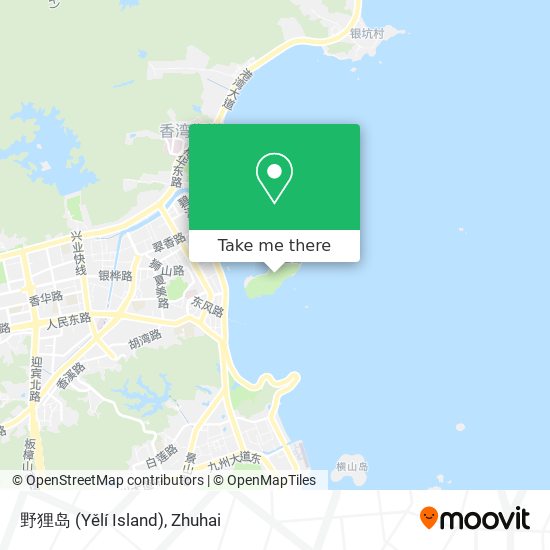 野狸岛 (Yělí Island) map