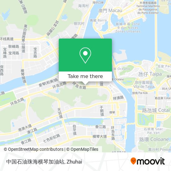 中国石油珠海横琴加油站 map