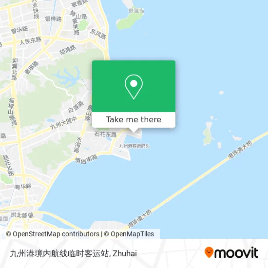 九州港境内航线临时客运站 map