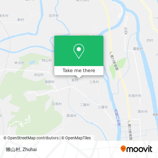 獭山村 map