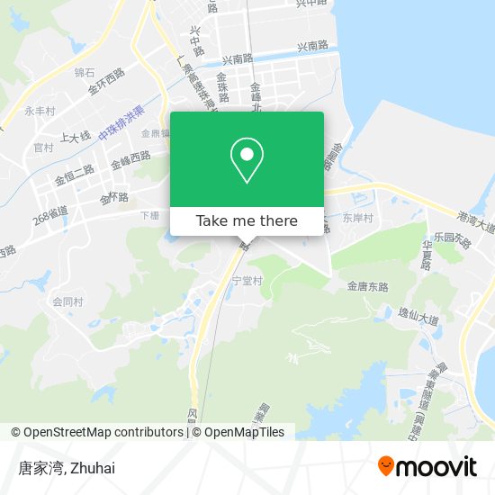唐家湾 map