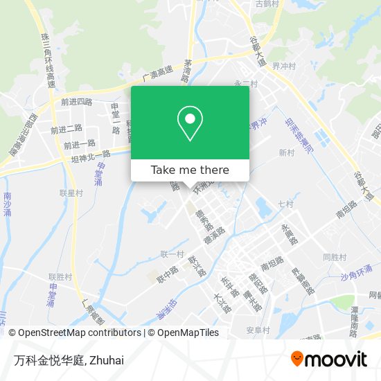 万科金悦华庭 map