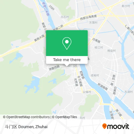 斗门区 Doumen map