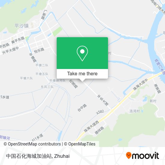 中国石化海城加油站 map