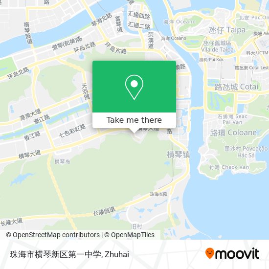珠海市横琴新区第一中学 map