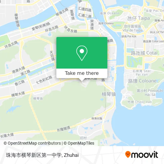 珠海市横琴新区第一中学 map