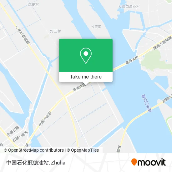 中国石化冠德油站 map