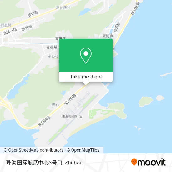 珠海国际航展中心3号门 map