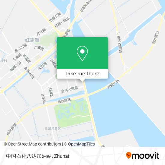 中国石化八达加油站 map