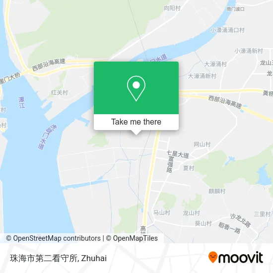 珠海市第二看守所 map