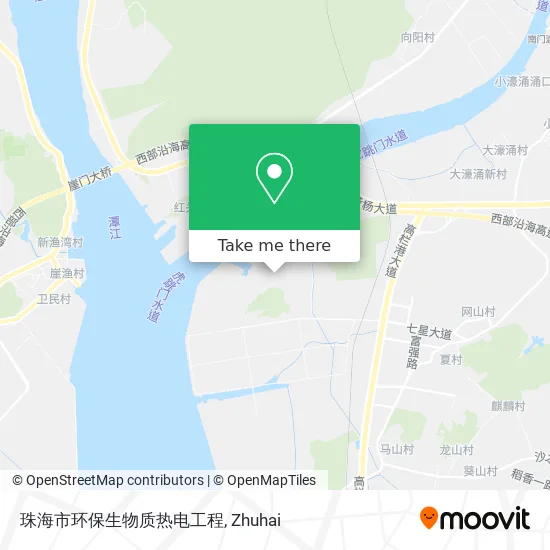珠海市环保生物质热电工程 map