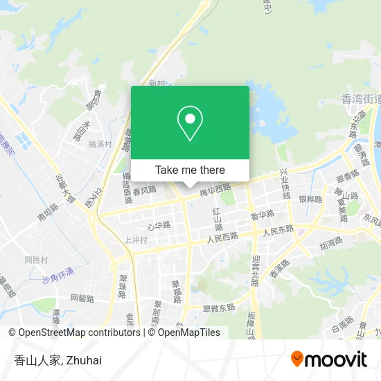 香山人家 map