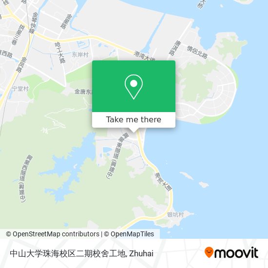 中山大学珠海校区二期校舍工地 map