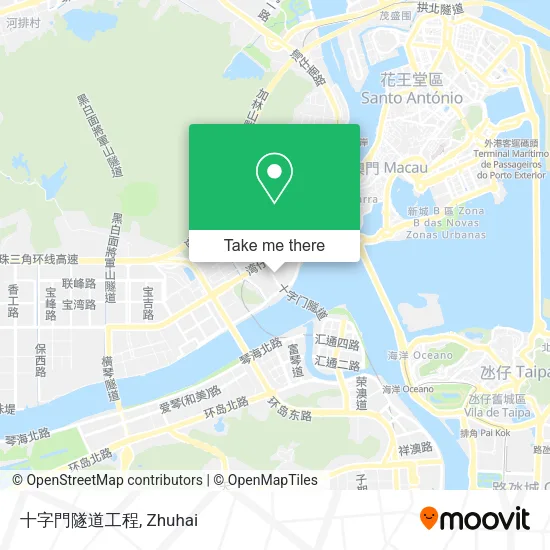 十字門隧道工程 map