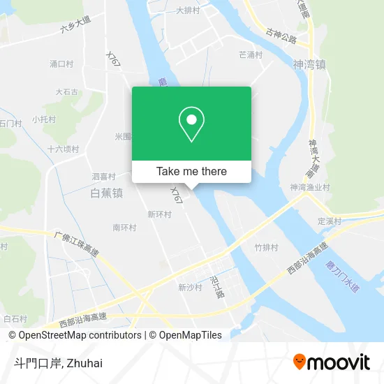 斗門口岸 map