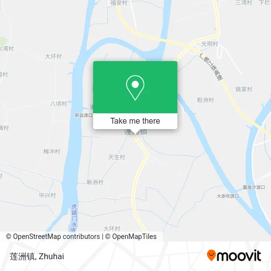 莲洲镇 map