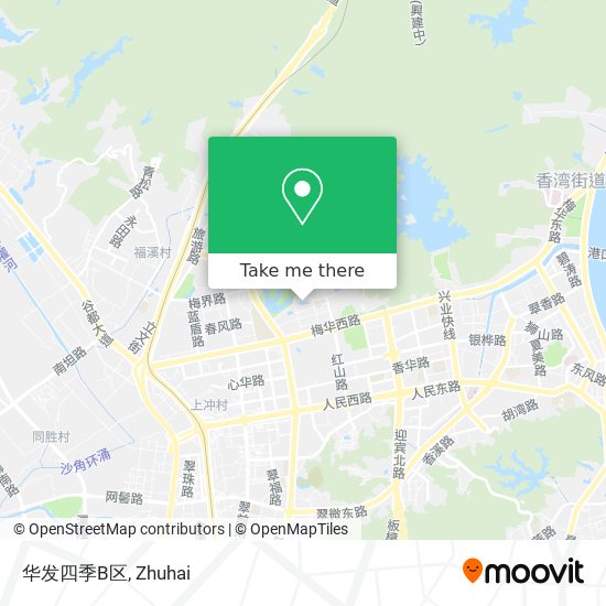 华发四季B区 map