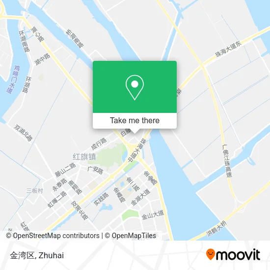 金湾区 map