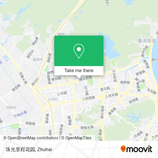 珠光里程花园 map