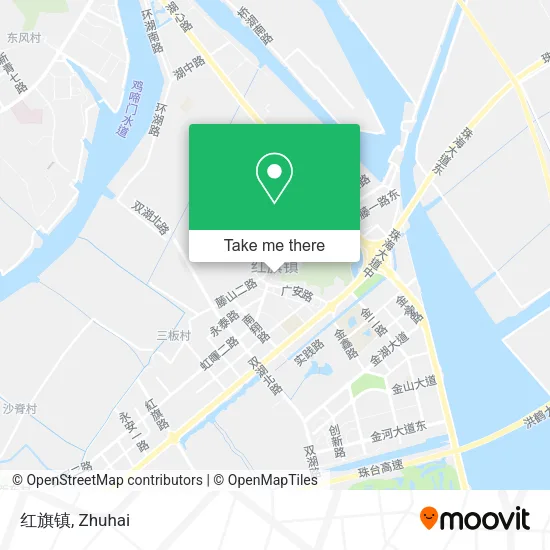红旗镇 map