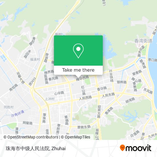 珠海市中级人民法院 map