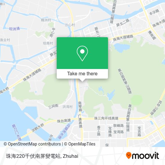 珠海220千伏南屏變電站 map
