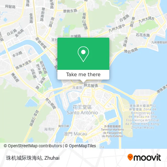 珠机城际珠海站 map