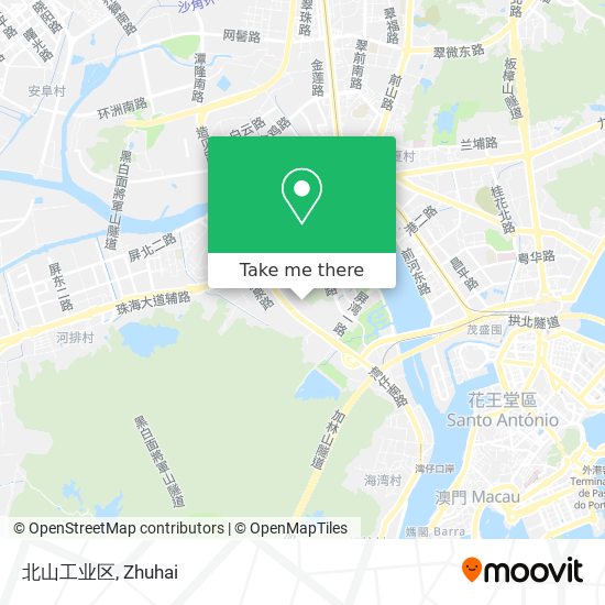 北山工业区 map