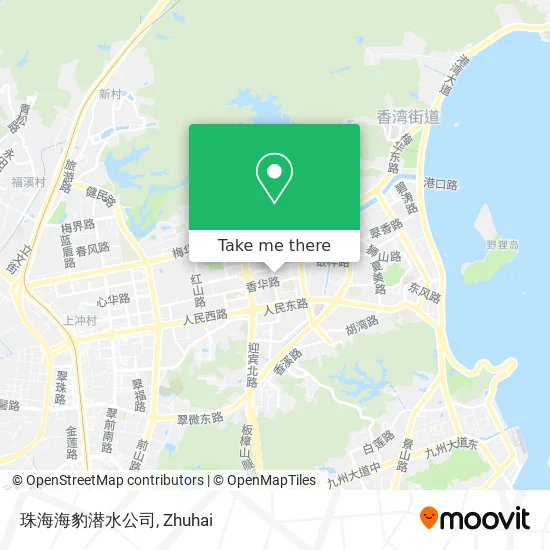 珠海海豹潜水公司 map