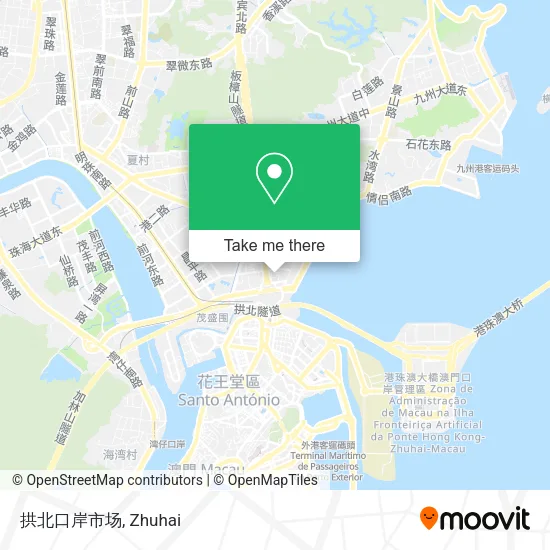 拱北口岸市场 map
