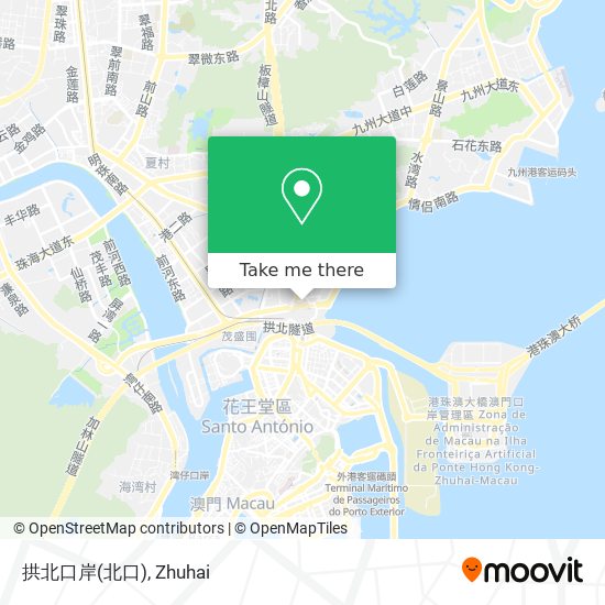 拱北口岸 map