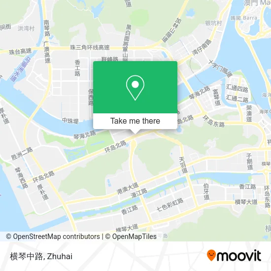 横琴中路 map
