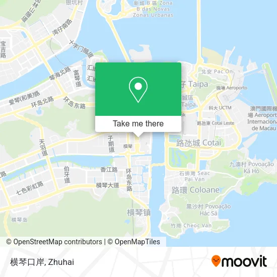 横琴口岸 map