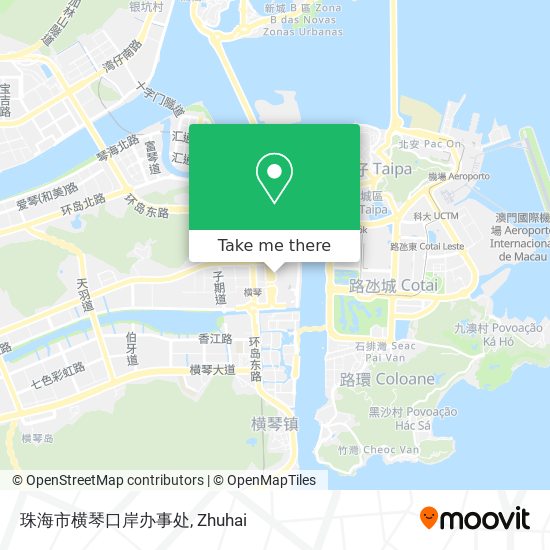 珠海市横琴口岸办事处 map